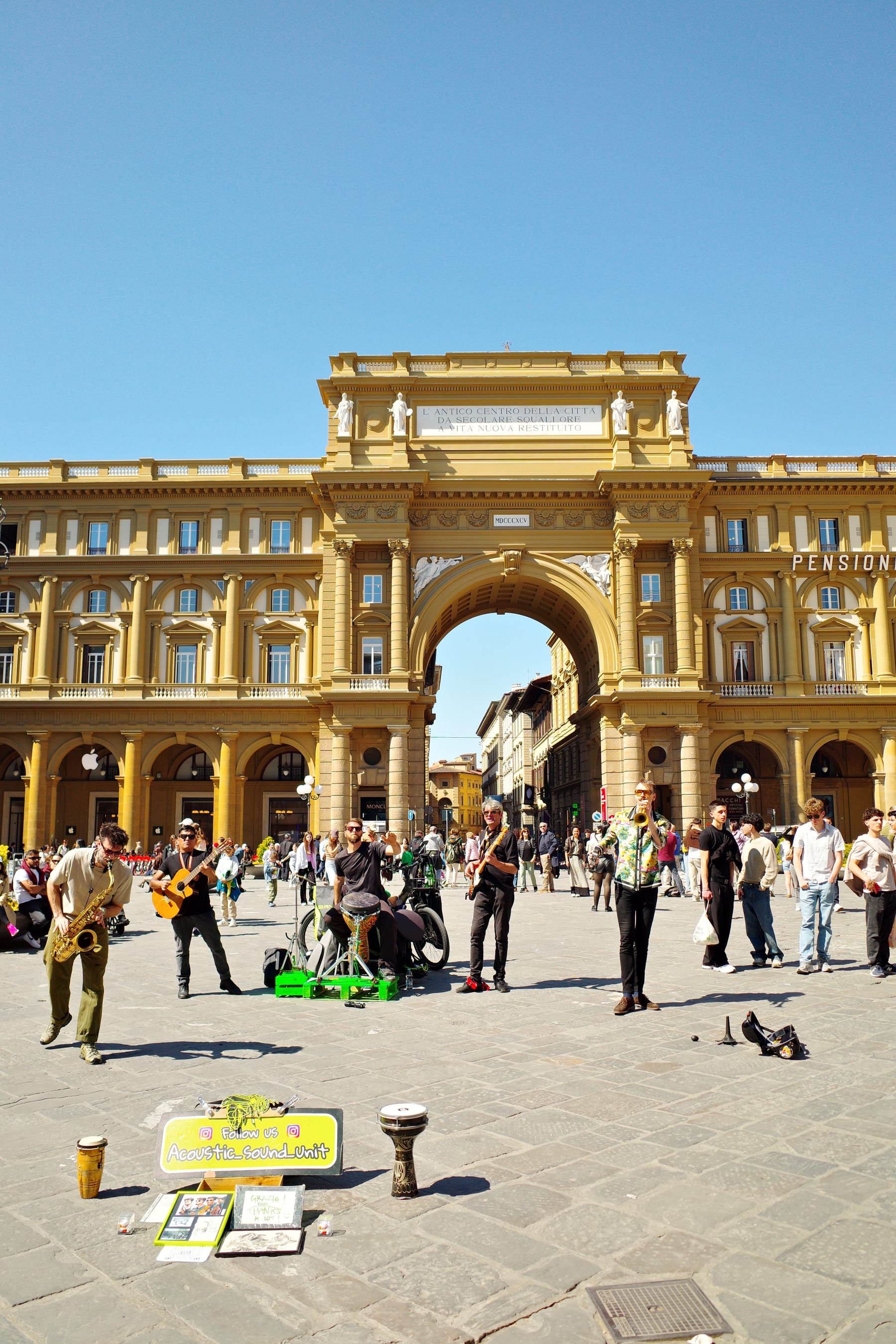 Piazza della Repubblica arch in Florence