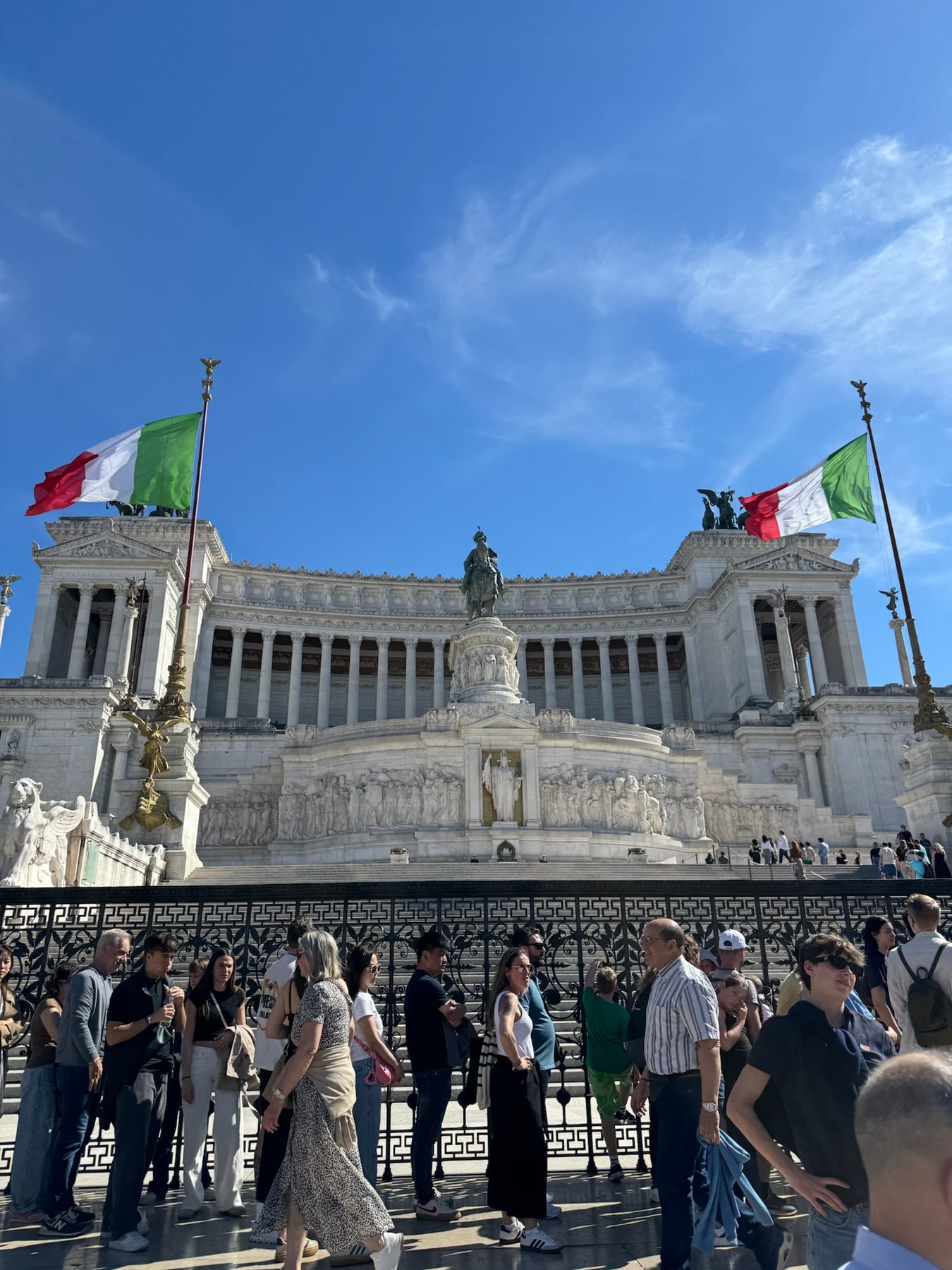 The Altar of the Fatherland monument in central Rome