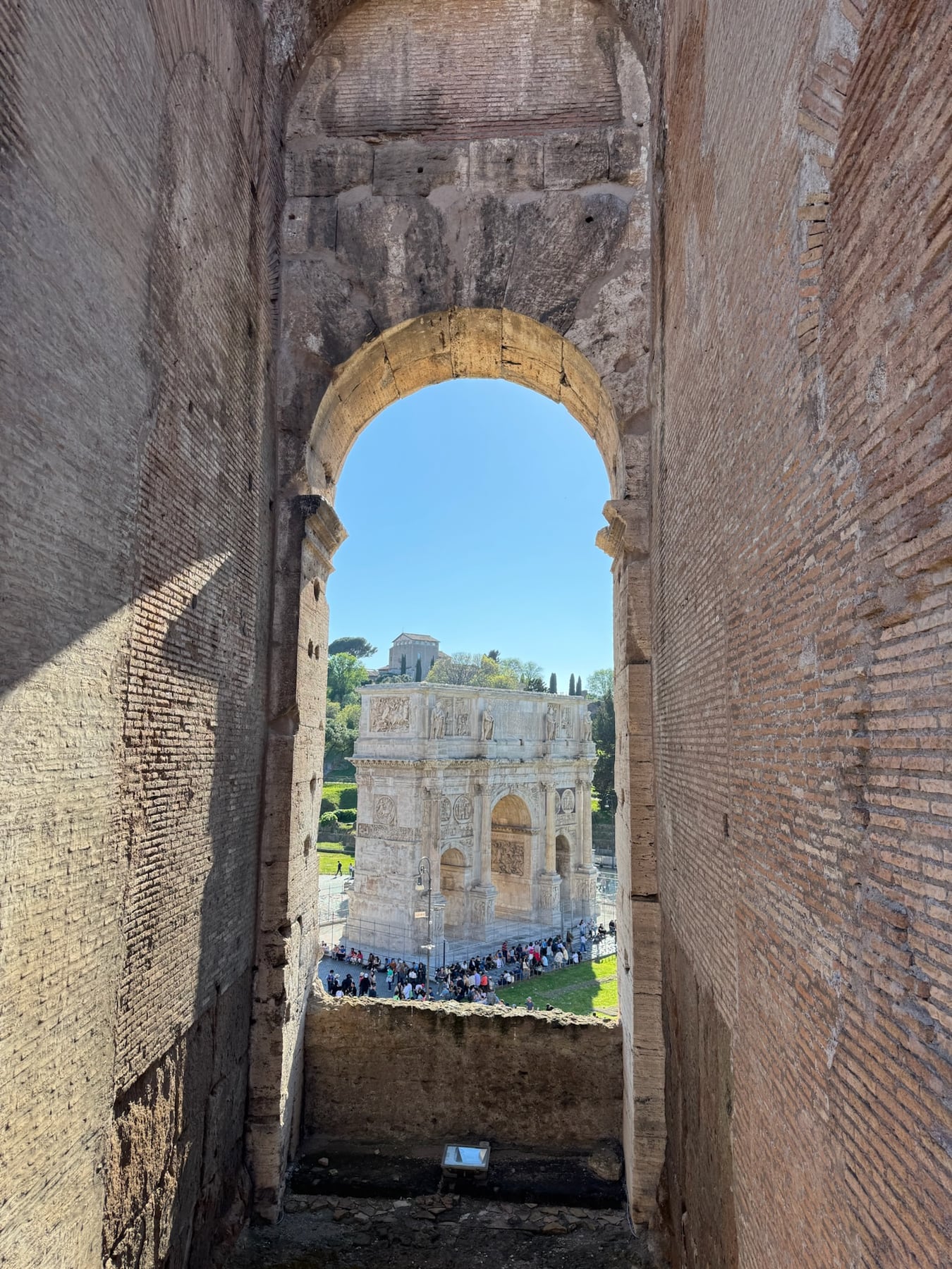 The entrance arches of the Colosseum in Rome