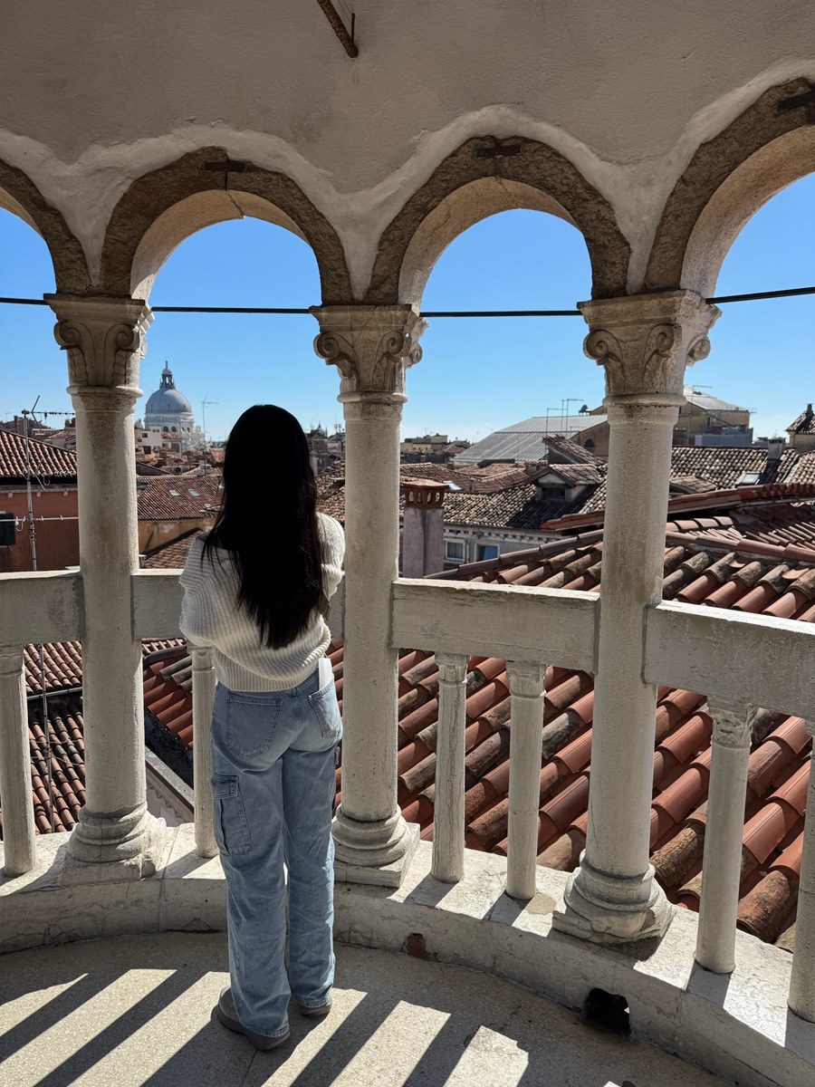 Rooftop view from Palazzo Contarini del Bovolo in Venice