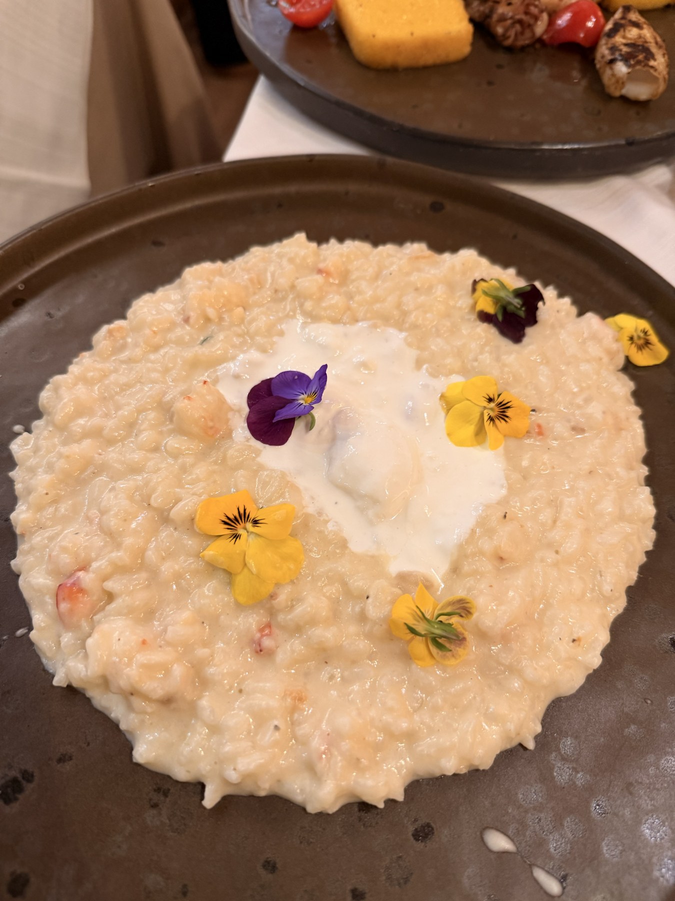 Risotto at La Piazza restaurant in Venice